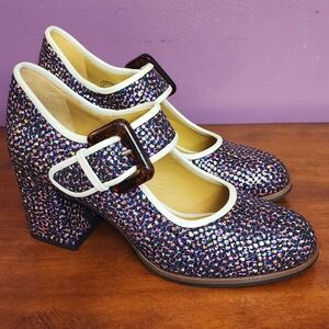 John Fluevog Clouds Of Joy CUMULUS Mary Jane Shoes